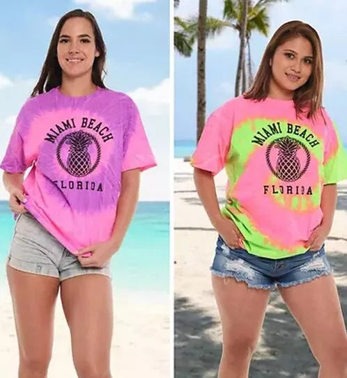 Neon Swirl Tye Dye T-Shirt
