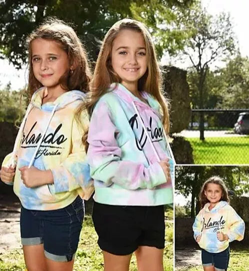 Pastel Dye Hooded Sweat Shirt
