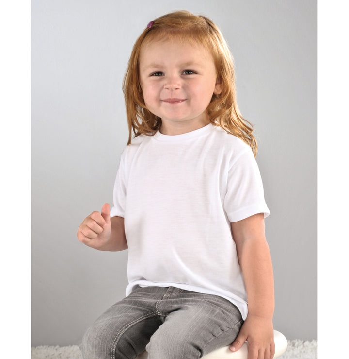 Toddler sublimation t-shirt in white