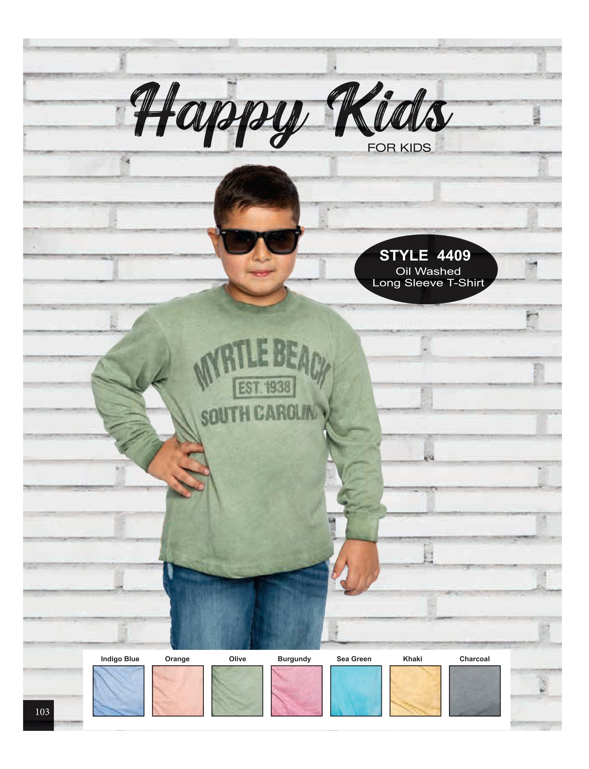 Oil Washed Long Sleeve T-Shirt